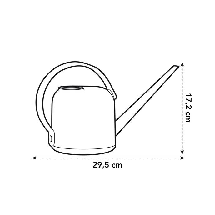 b.for soft gieter 1,7ltr steengroen